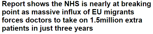 Mail Online NHS headline