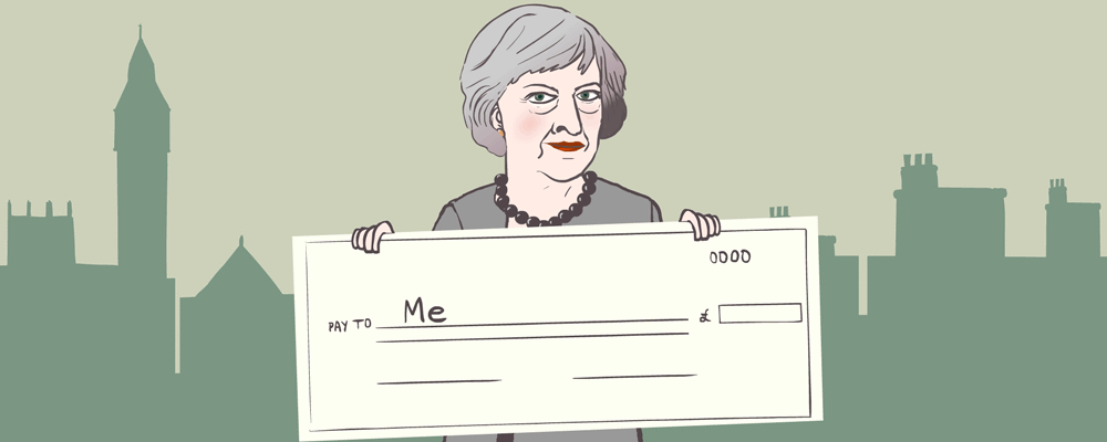 Theresa May being given Brexit blank cheque