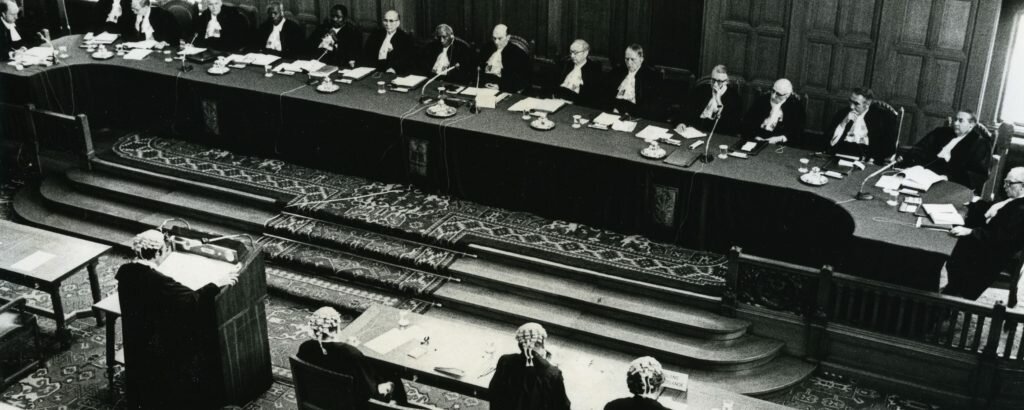 Judges at the International Court of Justice at The Hague in the 1970s